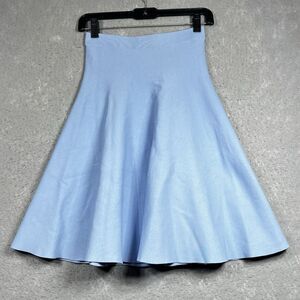 Jonathan Simkhai Skirt Womens Size Small Light Blue Knee Length Rayon Nylon